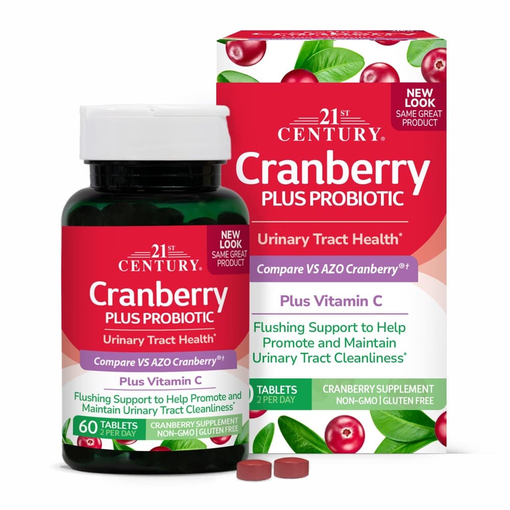 21Century Cranberry Plus Probiotic 60's