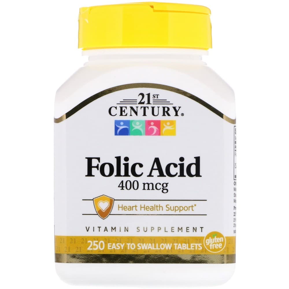 21Century Folic Acid 400 mcg 250's