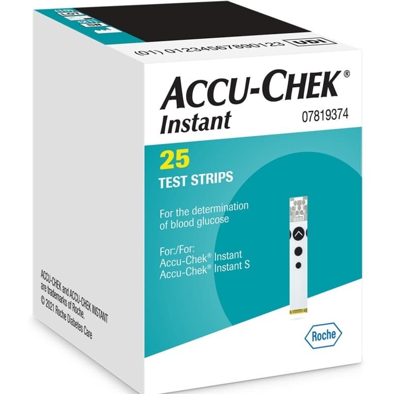 AccuCheck Instant Blood Glucose Strips 25P
