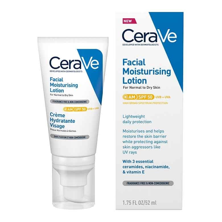 CERAVE FACIAL MOIST LOTION SPF50 52ml