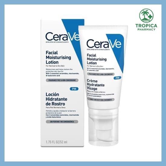 CERAVE FACIAL MOIST LOTION 52ml น้ำเงิน
