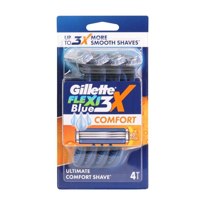 Gillette Flexi Blue Shaver 4P