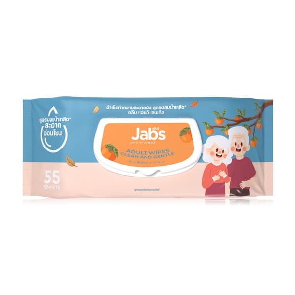 Jabs Adult Wipes 55P