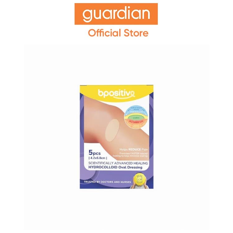 bpositive Hydrocolloid Dressin 4.2x6.8cm. 1P